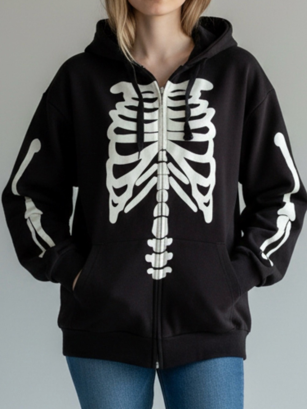 Phoebe Bridgers Skeleton Zip Up Hoodie Black Mens Medium
Tour Merch Punisher